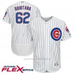 Maglia Baseball Uomo Chicago Cubs 62 Jose Quintana Bianco Bianco Flex Base