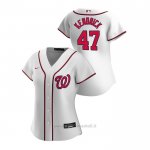 Maglia Baseball Donna Washington Nationals Howie Kendrick 2020 Replica Primera Bianco