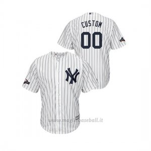 Maglia Baseball Uomo New Y Ork Yankees Personalizzate 2019 Postseason Cool Base Bianco