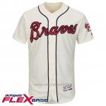Maglia Baseball Uomo Atlanta Braves Blank Bianco Flex Base Autentico Collezione