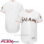 Maglia Baseball Uomo Miami Marlins Bianco Flex Base