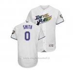 Maglia Baseball Uomo Tampa Bay Rays Mallex Smith Throwback 1998 Bianco