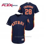 Maglia Baseball Uomo Houston Astros Robinson Chirinos 150th Aniversario Patch Flex Base Blu