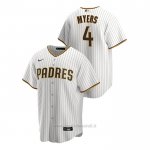 Maglia Baseball Uomo San Diego Padres Wil Myers Replica Primera Bianco Marrone