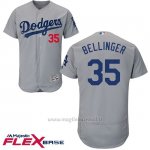 Maglia Baseball Uomo Los Angeles Dodgers Cody Bellinger Grigio Alterner Flex Base