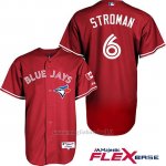 Maglia Baseball Uomo Toronto Blue Jays Marcus Stroman Autentico Collezione Rosso Flex Base