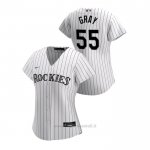 Maglia Baseball Donna Colorado Rockies Jon Gray 2020 Replica Primera Bianco