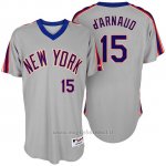 Maglia Baseball Uomo New York Mets Travis Darnaud Turn Back The Clock Grigio