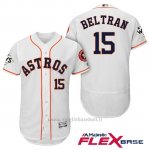 Maglia Baseball Uomo Houston Astros 2017 World Series Carlos Beltran Bianco Flex Base