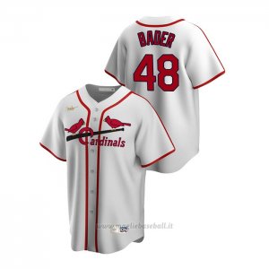 Maglia Baseball Uomo St. Louis Cardinals Harrison Bader Cooperstown Collection Primera Bianco
