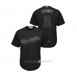 Maglia Baseball Hombre Washington Nationals 2 Adam Eaton 2019 Players Weekend Replica Nero