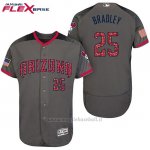 Maglia Baseball Uomo Arizona Diamondbacks 2017 Estrellas y Rayas 25 Archie Bradley Grigio Flex Base