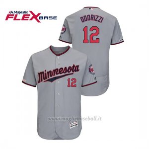 Maglia Baseball Uomo Minnesota Twins Jake Odorizzi 150th Aniversario Patch Autentico Flex Base Grigio
