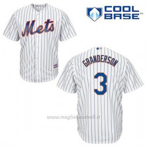 Maglia Baseball Uomo New York Mets Curtis Granderson 3 Bianco 1ªCool Base