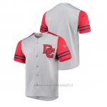 Maglia Baseball Uomo Washington Nationals Button-down Stitches Autentico Grigio