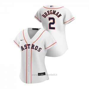 Maglia Baseball Donna Houston Astros Alex Bregman 2020 Replica Primera Bianco