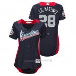 Maglia Baseball Donna All Star Game Majestic J.d. Martinez 2018 1ªRun Derby American League Blu