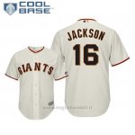Maglia Baseball Uomo San Francisco Giants Austin Jackson Cool Base Majestic 1ªCrema