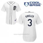 Maglia Baseball Uomo Detroit Tigers Ian Kinsler 3 Bianco 1ªCool Base