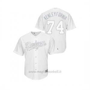 Maglia Baseball Uomo Los Angeles Dodgers Kenley Jansen 2019 Players Weekend Kenleyf Ornia Replica Bianco