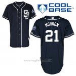 Maglia Baseball Uomo San Diego Padres Brandon Morrow 21 Blu Blu Alterner Cool Base