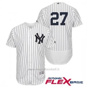 Maglia Baseball Uomo New York Yankees Giancarlo Stanton Bianco Autentico Collezione Flex Base