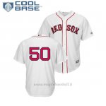 Maglia Baseball Uomo Boston Red Sox Mookie Betts Cool Base 1ªReplica Bianco