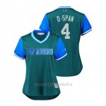 Maglia Baseball Donna Seattle Mariners Denard Span 2018 Llws Players Weekend D Span Aqua