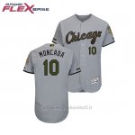 Maglia Baseball Uomo Chicago White Sox Yoan Moncada 2018 Dia de los Caidos Flex Base Grigio