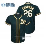 Maglia Baseball Bambino Oakland Athletics Matt Chapman Cool Base Majestic Alternato Green
