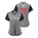 Maglia Baseball Donna Chicago White Sox Luis Avilan 2018 Llws Players Weekend Avi Grigio