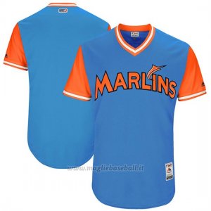 Maglia Baseball Uomo Miami Marlins 2017 Little League World Series Royal