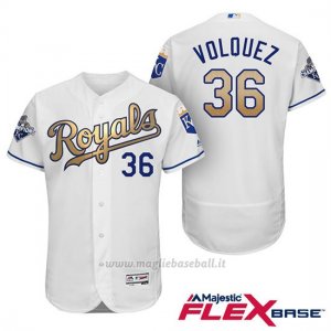 Maglia Baseball Uomo Kansas City Royals Campione 36 Edinson Volquez Flex Base Ors