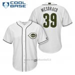 Maglia Baseball Uomo Cincinnati Reds 39 Devin Mesoraco Bianco2018 Alterner Cool Base