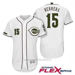 Maglia Baseball Uomo Cincinnati Reds 15 Dilson Herrera 2018 Alterner Autentico Flex Base