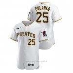 Maglia Baseball Uomo Pittsburgh Pirates Gregory Polanco Autentico Bianco