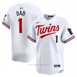 Maglia Baseball Uomo Minnesota Twins #1 Dad Home Limited Bianco