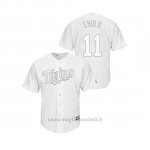 Maglia Baseball Uomo Minnesota Twins J Orge Polanco 2019 Players Weekend Replica Bianco