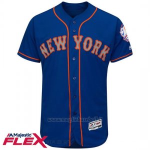 Maglia Baseball Uomo New York Mets Blank Blu Flex Base Autentico Collezione