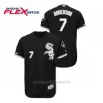 Maglia Baseball Uomo Chicago White Sox Tim Anderson 150th Aniversario Patch Flex Base Nero