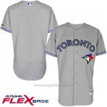 Maglia Baseball Uomo Toronto Blue Jays Majestic Grigio Flex Base