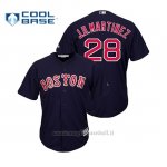 Maglia Baseball Uomo Boston Red Sox J.d. Martinez Cool Base Official Alternato Blu