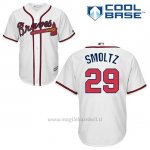 Maglia Baseball Uomo Atlanta Braves 29 John Smoltz Bianco 1ªCool Base