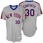 Maglia Baseball Uomo New York Mets Michael Conforto Turn Back The Clock Grigio