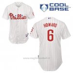 Maglia Baseball Uomo Philadelphia Phillies Ryan Howard 6 Bianco 1ªCool Base