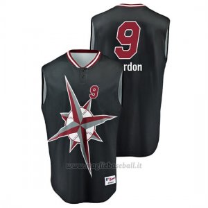 Maglia Baseball Uomo Seattle Mariners Dee Gordon Throwback Turn Ahead The Clock Nero