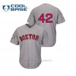 Maglia Baseball Uomo Boston Red Sox 2019 Jackie Robinson Day Cool Base Grigio