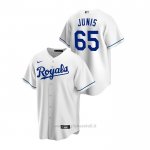 Maglia Baseball Uomo Kansas City Royals Jakob Junis Replica Primera Bianco