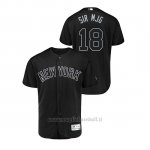 Maglia Baseball Hombre New York Yankees 18 Didi Gregorius 2019 Players Weekend Autentico Nero