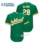 Maglia Baseball Uomo Oakland Athletics Matt Olson Cool Base Official Alternato Kelly Green